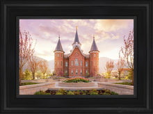 Load image into Gallery viewer, Provo City Center Sunrise Open Edition Canvas / 12 X 18 Black Frame Art
