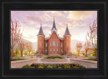 Load image into Gallery viewer, Provo City Center Sunrise Open Edition Canvas / 24 X 36 Black Frame Art
