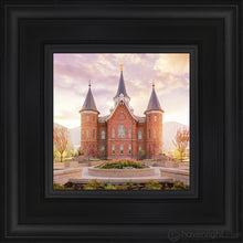 Load image into Gallery viewer, Provo City Center Sunrise Open Edition Canvas / 6 X Black Frame Art
