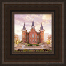 Load image into Gallery viewer, Provo City Center Sunrise Open Edition Canvas / 6 X Brown Frame Art
