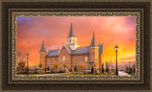 Load image into Gallery viewer, Provo City Center Temple - Fall Sunset Open Edition Canvas / 36 X 18 Frame M 27 3/4 45 Art

