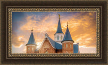 Load image into Gallery viewer, Provo City Center Temple - Golden Sunset Open Edition Canvas / 36 X 18 Frame M 27 3/4 45 Art
