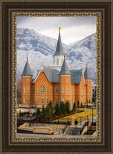 Load image into Gallery viewer, Provo City Center Temple - Snowy Mountains Open Edition Canvas / 24 X 36 Frame M 45 3/4 33 Art
