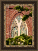 Load image into Gallery viewer, Provo City Center Temple Windows To His Love Open Edition Canvas / 24 X 36 Frame M 45 3/4 33 Art
