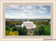 Load image into Gallery viewer, Provo Day Aerial Open Edition Canvas / 20 X 30 White Frame Art
