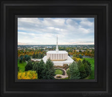 Load image into Gallery viewer, Provo Day Aerial Open Edition Canvas / 8 X 10 Black Frame Art
