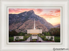 Load image into Gallery viewer, Provo Morning Front Open Edition Canvas / 12 X 18 White Frame Art
