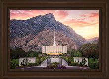 Load image into Gallery viewer, Provo Morning Front Open Edition Canvas / 20 X 30 Brown Frame Art
