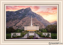 Load image into Gallery viewer, Provo Morning Front Open Edition Canvas / 20 X 30 White Frame Art
