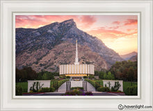 Load image into Gallery viewer, Provo Morning Front Open Edition Canvas / 24 X 36 White Frame Art
