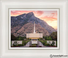 Load image into Gallery viewer, Provo Morning Front Open Edition Canvas / 8 X 10 White Frame Art
