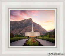 Load image into Gallery viewer, Provo Pathway To Heaven Open Edition Canvas / 8 X 10 White Frame Art
