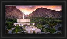 Load image into Gallery viewer, Provo Sunrise Aerial Open Edition Canvas / 15 X 30 Black Frame Art

