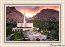 Load image into Gallery viewer, Provo Sunrise Aerial Open Edition Canvas / 20 X 30 White Frame Art
