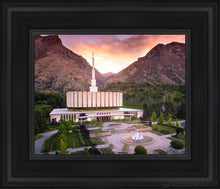 Load image into Gallery viewer, Provo Sunrise Aerial Open Edition Canvas / 8 X 10 Black Frame Art
