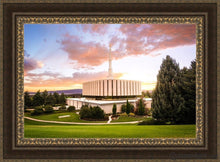 Load image into Gallery viewer, Provo Temple - Sunset Serenity Open Edition Canvas / 36 X 24 Frame M 33 3/4 45 Art
