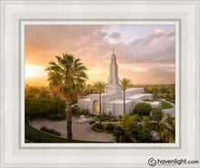 Load image into Gallery viewer, Redlands Golden From On High Open Edition Canvas / 11 X 14 White Frame Art
