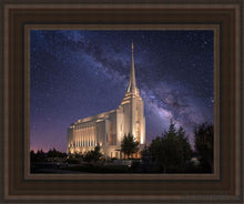 Load image into Gallery viewer, Rexburg Celestial Open Edition Canvas / 11 X 14 Brown Frame Art
