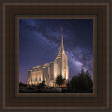 Load image into Gallery viewer, Rexburg Celestial Open Edition Canvas / 12 X Brown Frame Art
