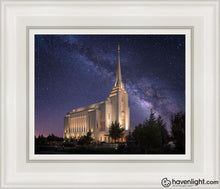 Load image into Gallery viewer, Rexburg Celestial Open Edition Canvas / 8 X 10 White Frame Art
