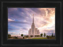 Load image into Gallery viewer, Rexburg Cloudy Open Edition Canvas / 12 X 18 Black Frame Art
