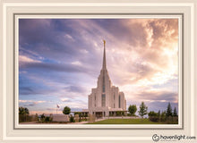 Load image into Gallery viewer, Rexburg Cloudy Open Edition Canvas / 20 X 30 White Frame Art
