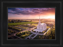 Load image into Gallery viewer, Rexburg Evening From On High Open Edition Canvas / 12 X 18 Black Frame Art
