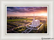 Load image into Gallery viewer, Rexburg Evening From On High Open Edition Canvas / 12 X 18 White Frame Art
