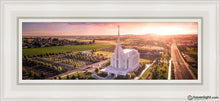 Load image into Gallery viewer, Rexburg Evening From On High Open Edition Canvas / 6 X 18 White Frame Art
