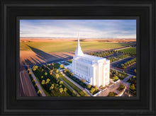 Load image into Gallery viewer, Rexburg Shadow Aerial Open Edition Canvas / 12 X 18 Black Frame Art
