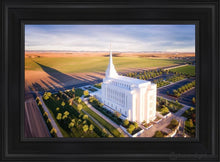 Load image into Gallery viewer, Rexburg Shadow Aerial Open Edition Canvas / 14 X 21 Black Frame Art
