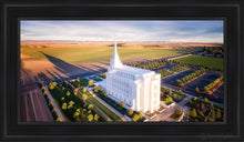 Load image into Gallery viewer, Rexburg Shadow Aerial Open Edition Canvas / 15 X 30 Black Frame Art
