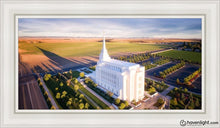 Load image into Gallery viewer, Rexburg Shadow Aerial Open Edition Canvas / 15 X 30 White Frame Art
