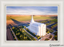 Load image into Gallery viewer, Rexburg Shadow Aerial Open Edition Canvas / 24 X 36 White Frame Art
