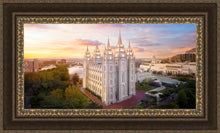 Load image into Gallery viewer, Salt Lake City A Mighty Fortress Open Edition Canvas / 36 X 18 Frame M 27 3/4 45 Art

