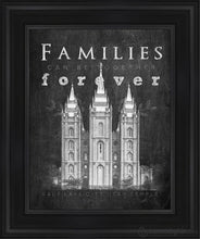 Load image into Gallery viewer, Salt Lake City Chalkboard Open Edition Canvas / 11 X 14 Black Frame Art
