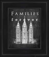Load image into Gallery viewer, Salt Lake City Chalkboard Open Edition Canvas / 8 X 10 Black Frame Art
