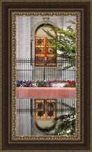 Load image into Gallery viewer, Salt Lake City Temple Doors Eternal Open Edition Canvas / 18 X 36 Frame M 45 3/4 27 Art
