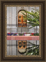 Load image into Gallery viewer, Salt Lake City Temple Doors Eternal Open Edition Canvas / 24 X 36 Frame M 45 3/4 33 Art
