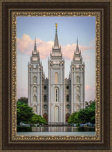 Load image into Gallery viewer, Salt Lake City Temple In All His Glory Open Edition Canvas / 24 X 36 Frame M 45 3/4 33 Art
