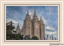 Load image into Gallery viewer, Salt Lake City Utah Temple House Of Holiness Open Edition Canvas / 20 X 30 Gray Frame Art
