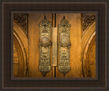 Load image into Gallery viewer, Salt Lake Eternal Doors Open Edition Canvas / 11 X 14 Brown Frame Art
