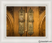 Load image into Gallery viewer, Salt Lake Eternal Doors Open Edition Canvas / 11 X 14 White Frame Art

