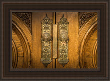 Load image into Gallery viewer, Salt Lake Eternal Doors Open Edition Canvas / 14 X 21 Brown Frame Art
