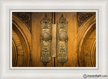 Load image into Gallery viewer, Salt Lake Eternal Doors Open Edition Canvas / 14 X 21 White Frame Art
