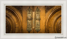 Load image into Gallery viewer, Salt Lake Eternal Doors Open Edition Canvas / 15 X 30 White Frame Art
