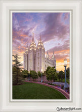 Load image into Gallery viewer, Salt Lake Eternal Progression Open Edition Canvas / 14 X 21 White Frame Art
