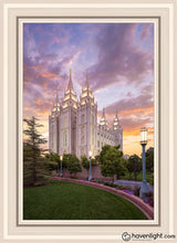 Load image into Gallery viewer, Salt Lake Eternal Progression Open Edition Canvas / 20 X 30 Gray Frame Art
