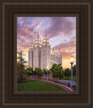 Load image into Gallery viewer, Salt Lake Eternal Progression Open Edition Canvas / 8 X 10 Brown Frame Art
