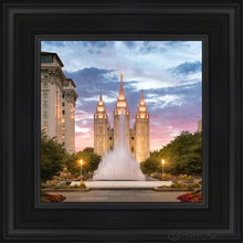 Load image into Gallery viewer, Salt Lake Fountain Open Edition Canvas / 12 X Black Frame Art
